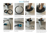 ecotube HOME Perlschlauch Bewässerung - Blumentopf 5er SET